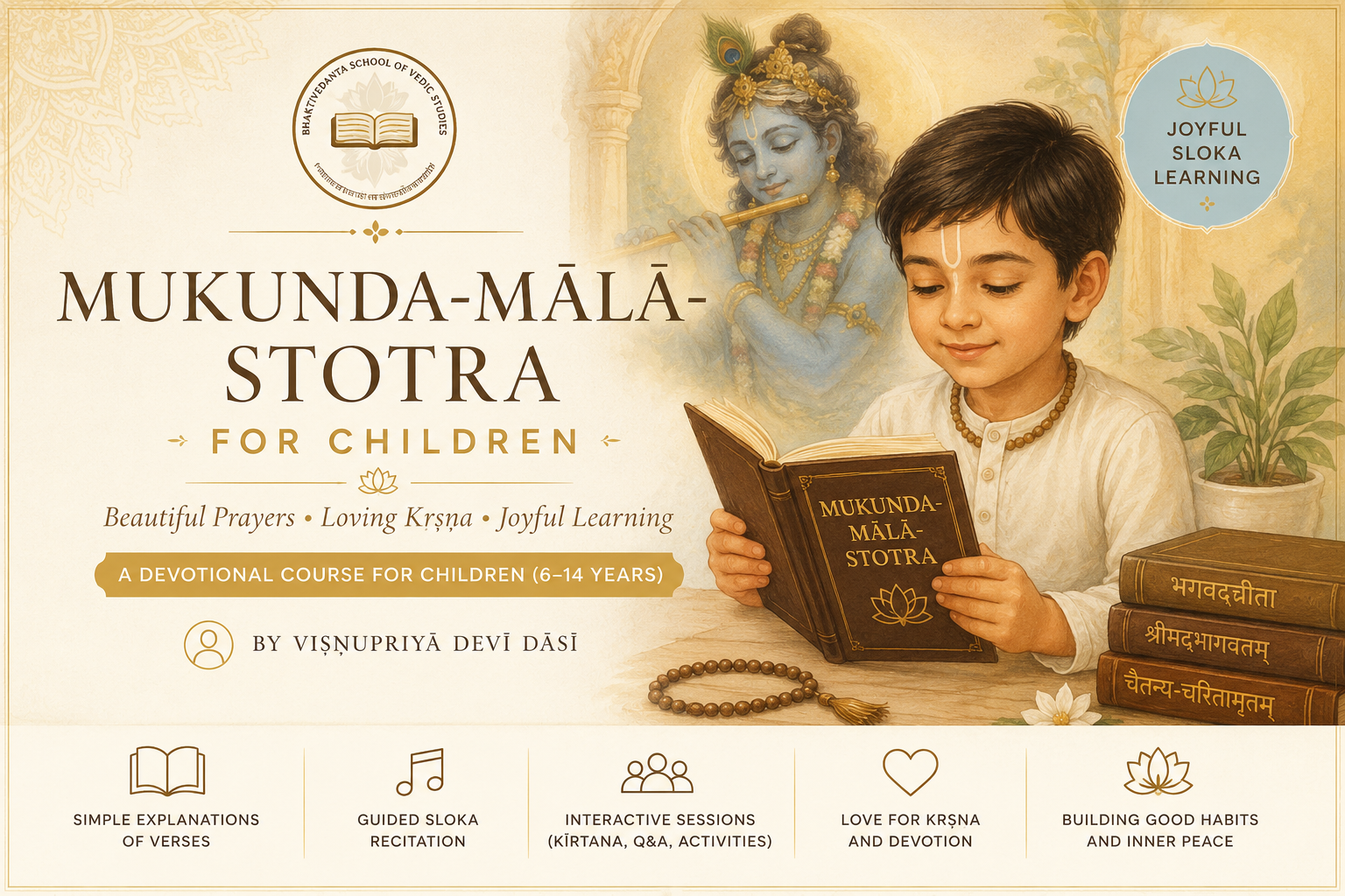 Mukunda-mālā-stotra for Children